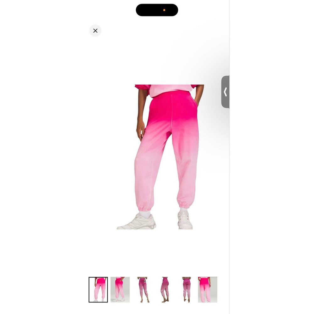 Lululemon super High rise pink ombré wash size 8